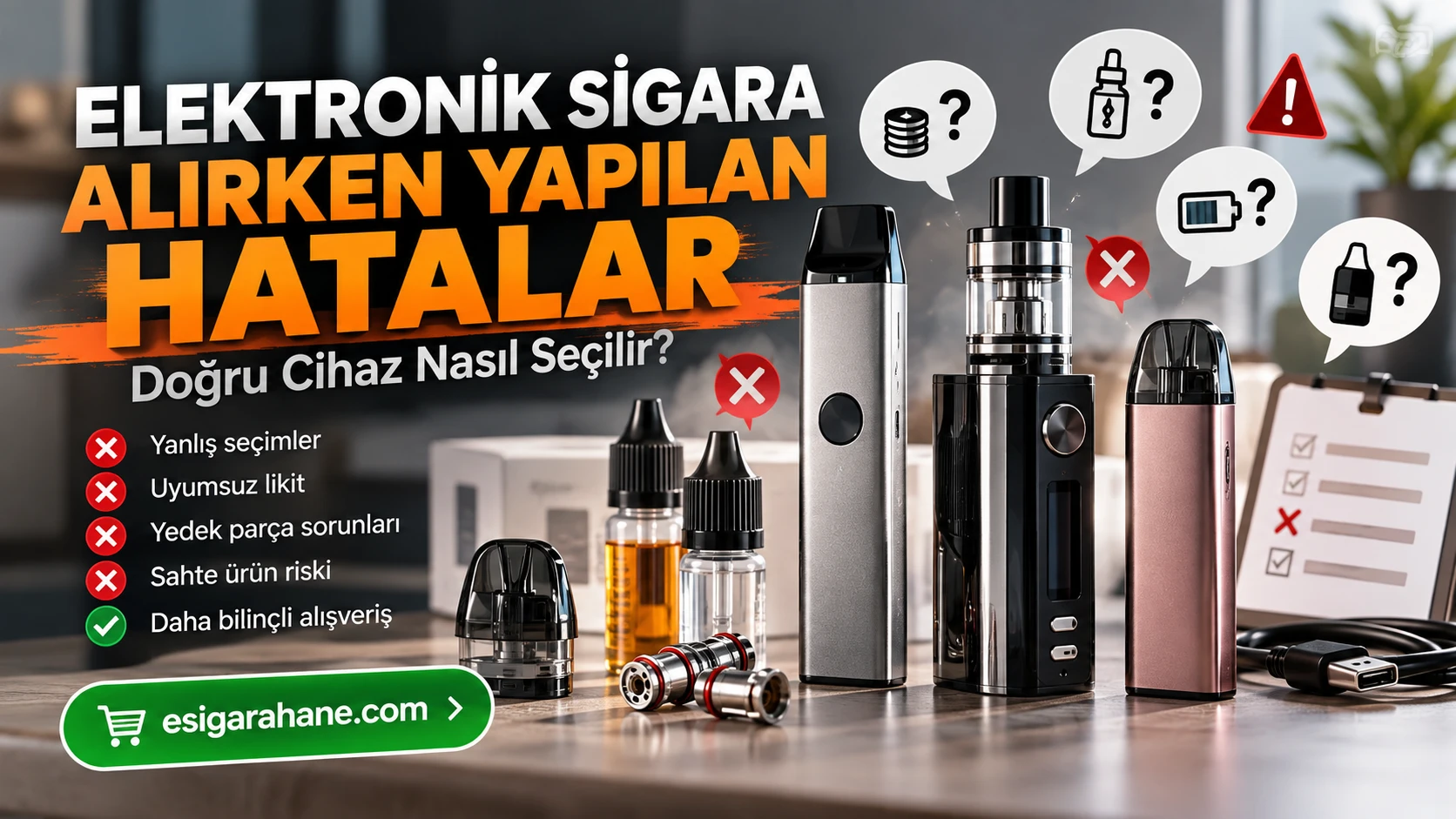 Elektronik Sigara Alırken Yapılan Hatalar: Doğru Cihaz Nasıl Seçilir?